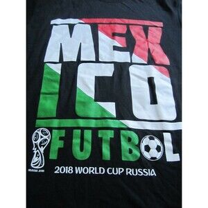NWT Adult Unbranded Mexico 2018 World Cup Russia FUTBOL T-Shirt Sz L Soccer